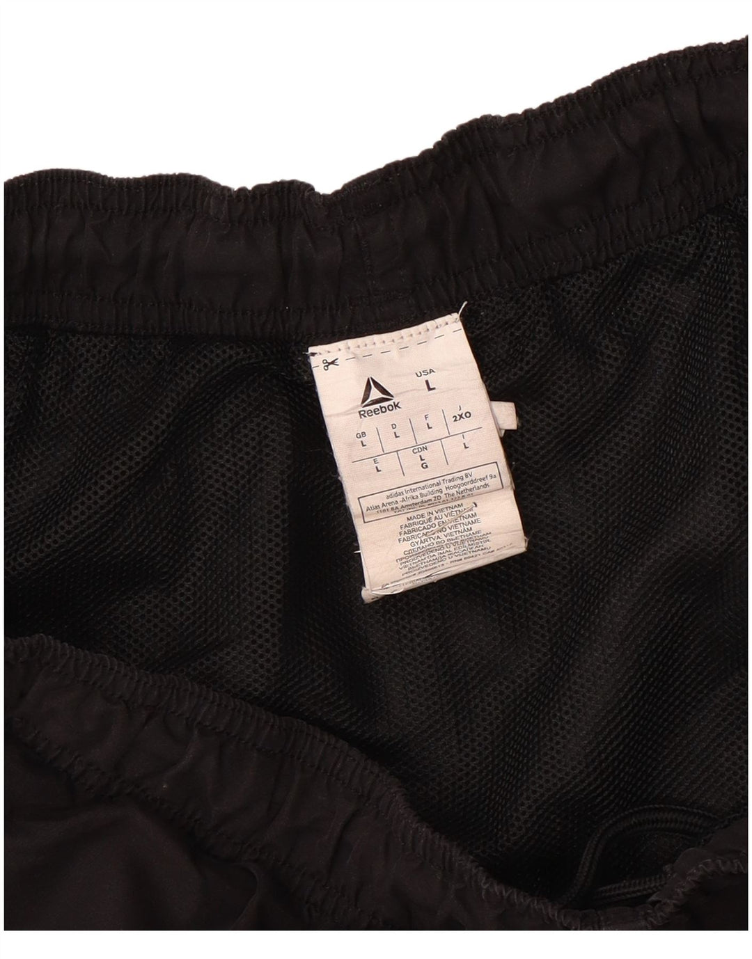 Reebok Herren Sportshorts Large Schwarz Polyester