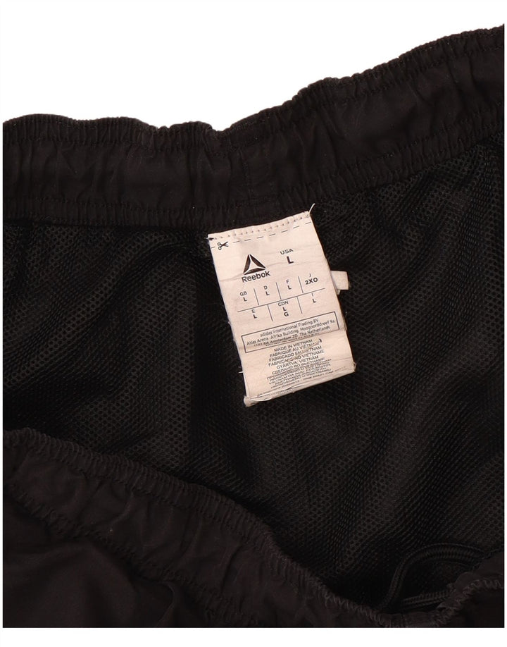 Reebok Herren Sportshorts Large Schwarz Polyester