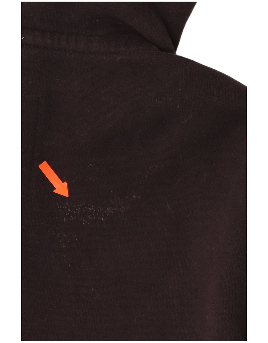 SUPERDRY Herren-Kapuzenpullover mit grafischem Reißverschluss, Größe S, Schwarz, Baumwolle