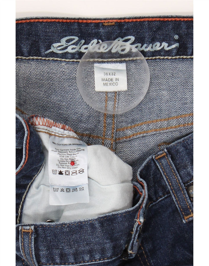 EDDIE BAUER Mens Straight Jeans W36 L32 Navy Blue Cotton Vintage Eddie Bauer and Second-Hand Eddie Bauer from Messina Hembry 