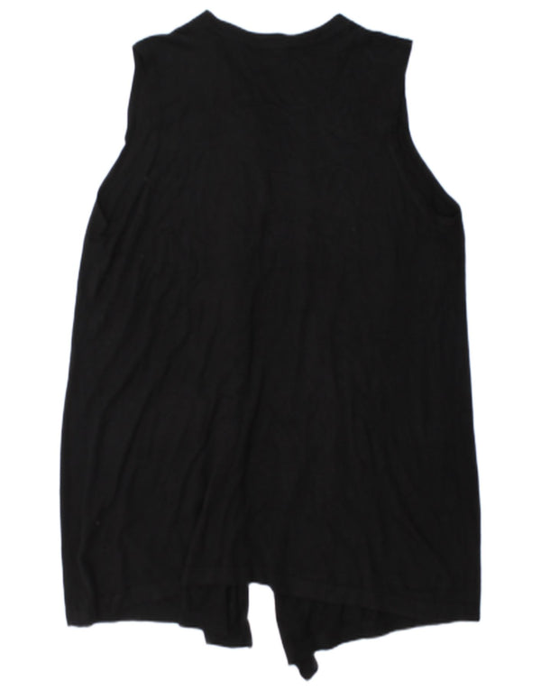Marks & Spencer Damen Longline-Cardigan-Pullover UK 14 Medium Schwarz