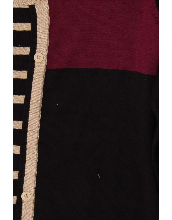 M&Co Damen-Pullover mit U-Boot-Ausschnitt, UK 14, Mittelschwarz, Farbblock