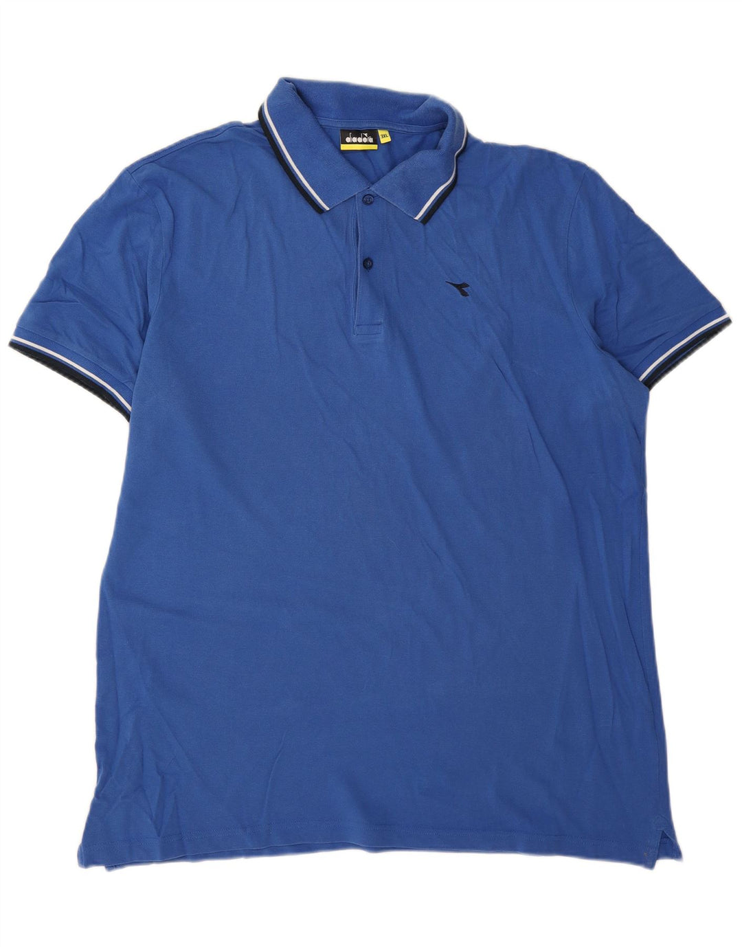 Diadora Herren Poloshirt 3XL Blau Baumwolle