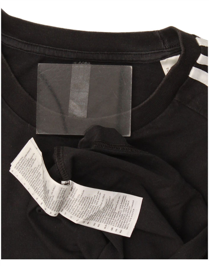 Adidas Herren T-Shirt Top Large Schwarz Baumwolle