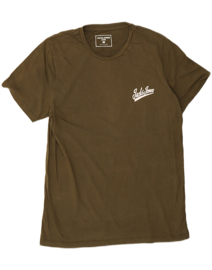 Jack & Jones Herren T-Shirt Top Large Khaki Baumwolle