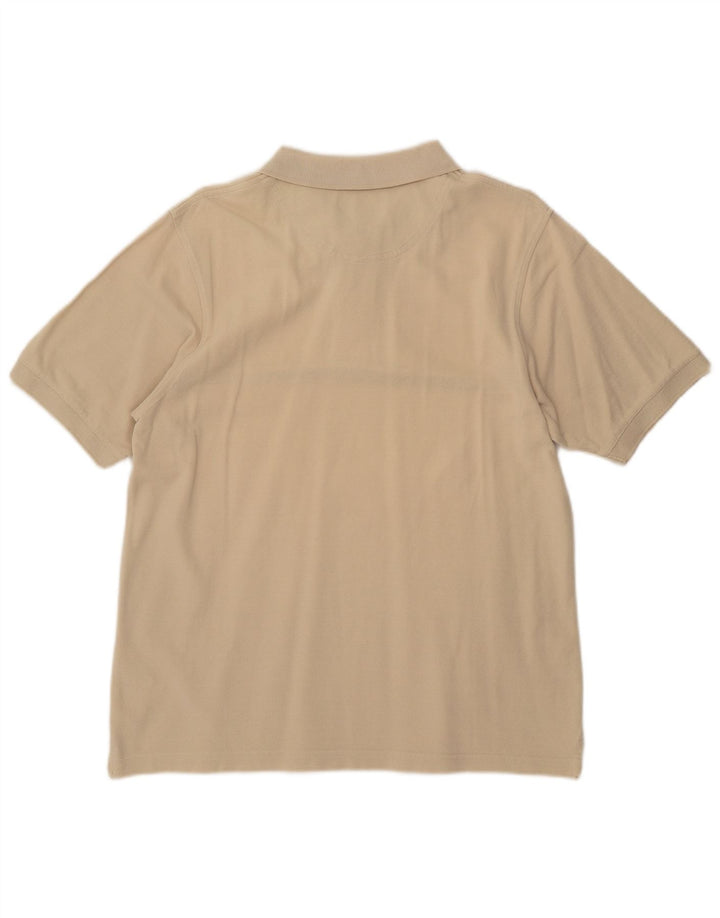 TIMBERLAND Herren-Poloshirt, mittelbeige, gestreift, Baumwolle