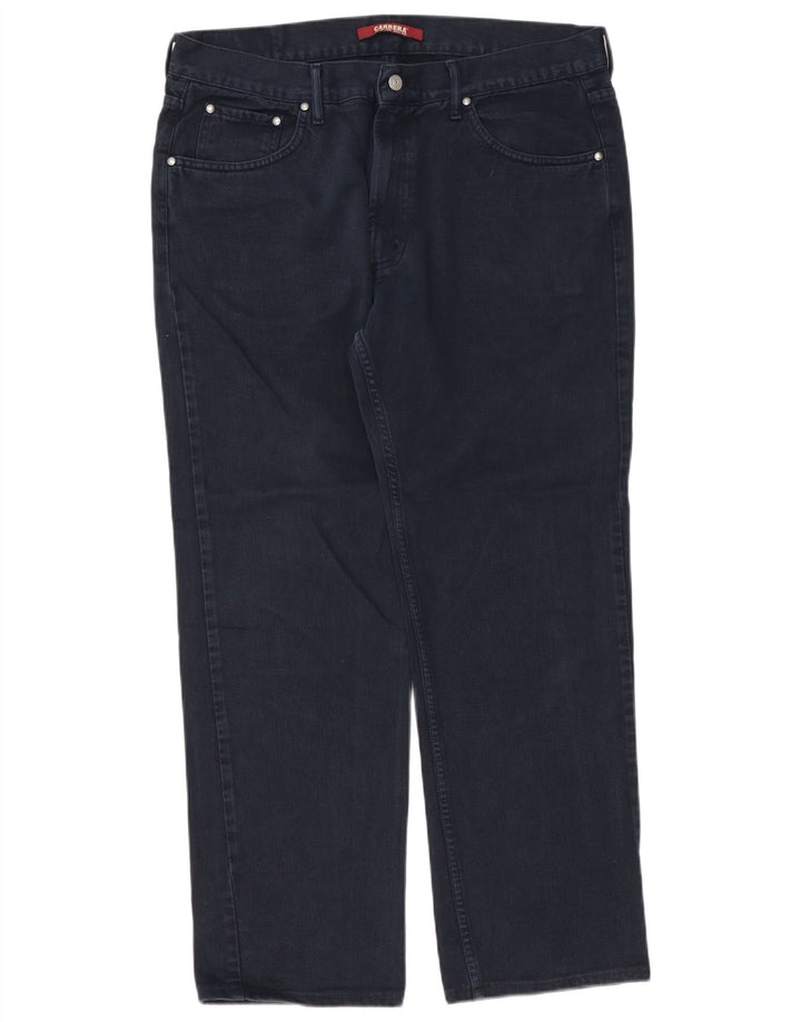 Carrera Herren Straight Jeans W38 L30 Marineblaue Baumwolle