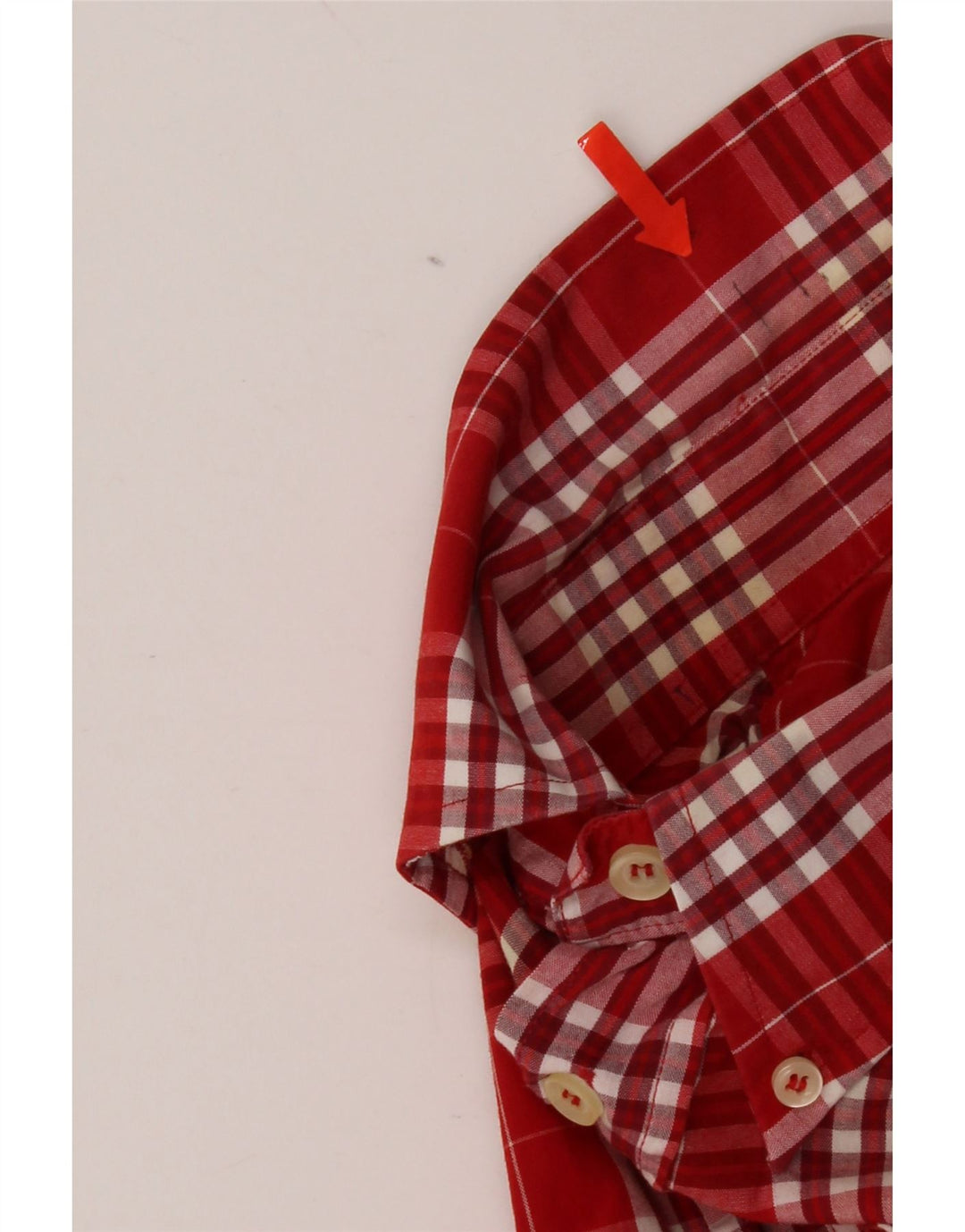 Wampum Herrenhemd, groß, rot kariert, Baumwolle