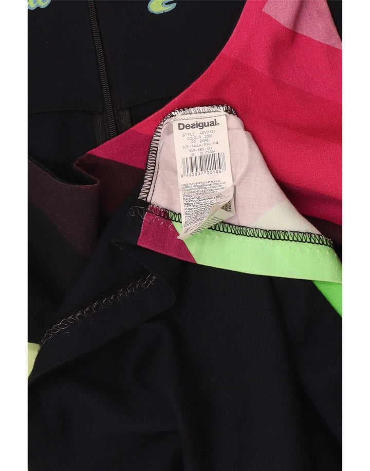 Desigual Damen grafisches Etuikleid, EU 42, groß, mehrfarbig, geometrisch