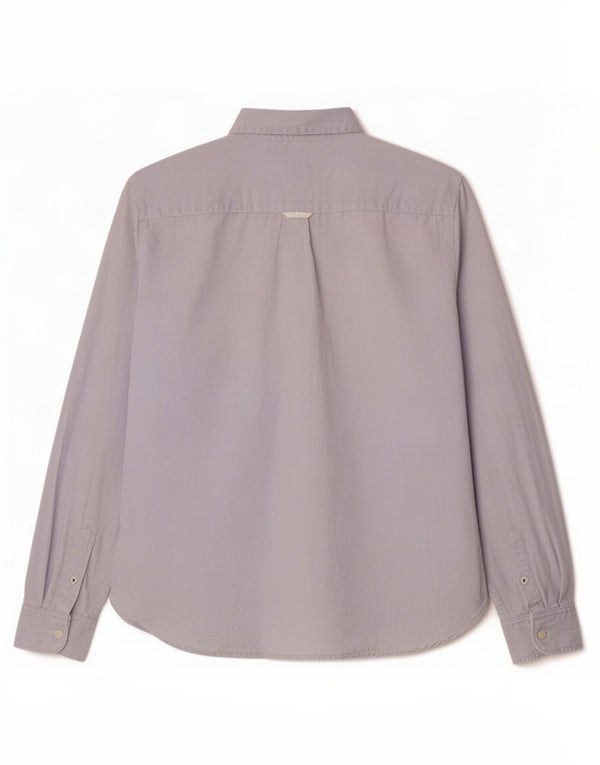 Tommy Hilfiger Damen-Hemd mit normaler Passform, US 2 XS, blau gepunktete Baumwolle
