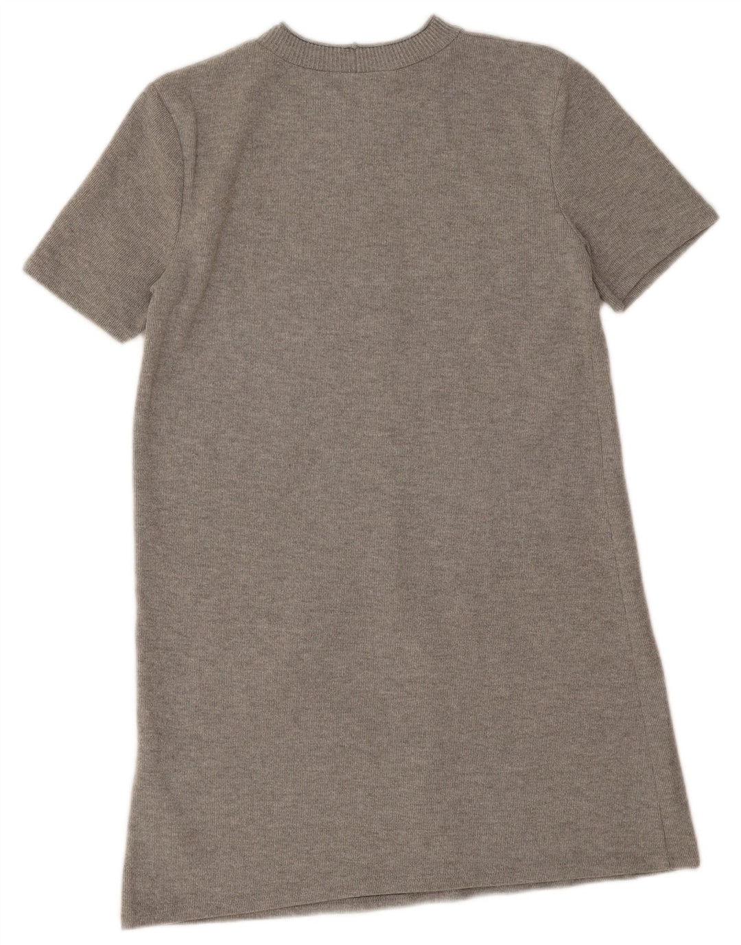 Zara Damen-Pulloverkleid mit kurzen Ärmeln, UK 14, mittelgraues Polyester