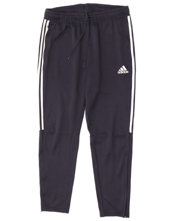 Adidas Herren-Trainingshose, groß, marineblau, Polyester
