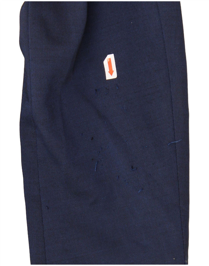 Zara Herren-Blazerjacke mit 2 Knöpfen, EU 46, klein, marineblau, Polyester