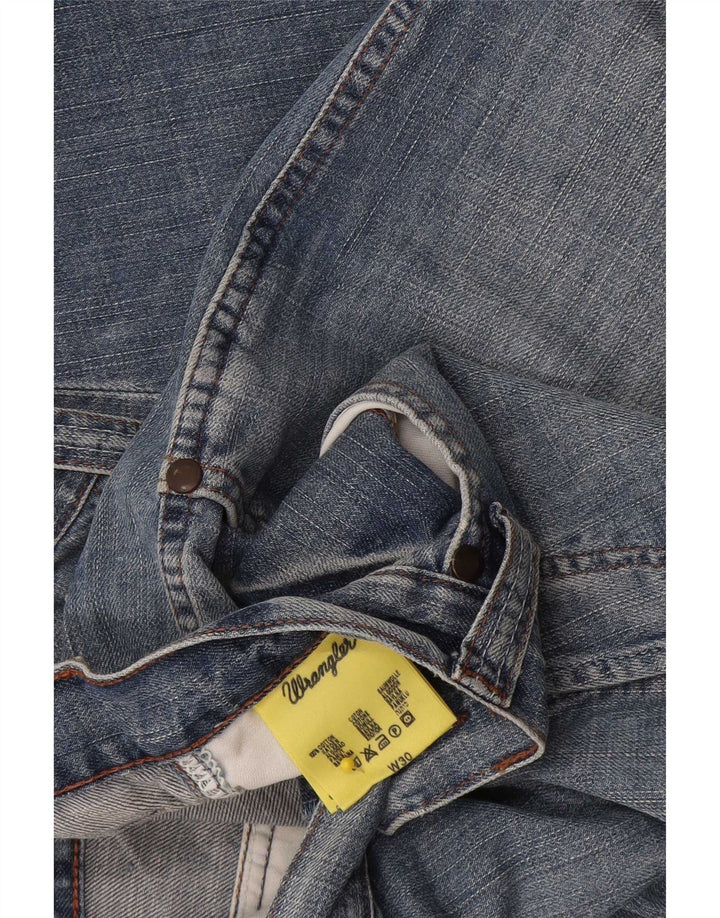 Wrangler Herren Denim Cargo Shorts W30 Mittelblaue Baumwolle