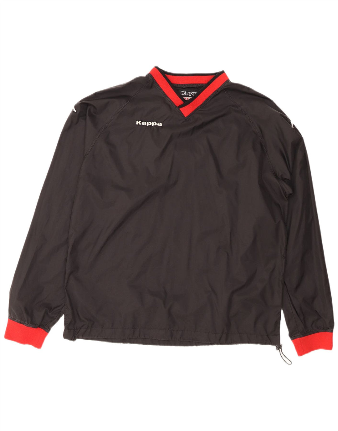 KAPPA Herren-Pullover-Trainingsanzug-Oberteil 2XL, schwarzes Colourblock-Polyester