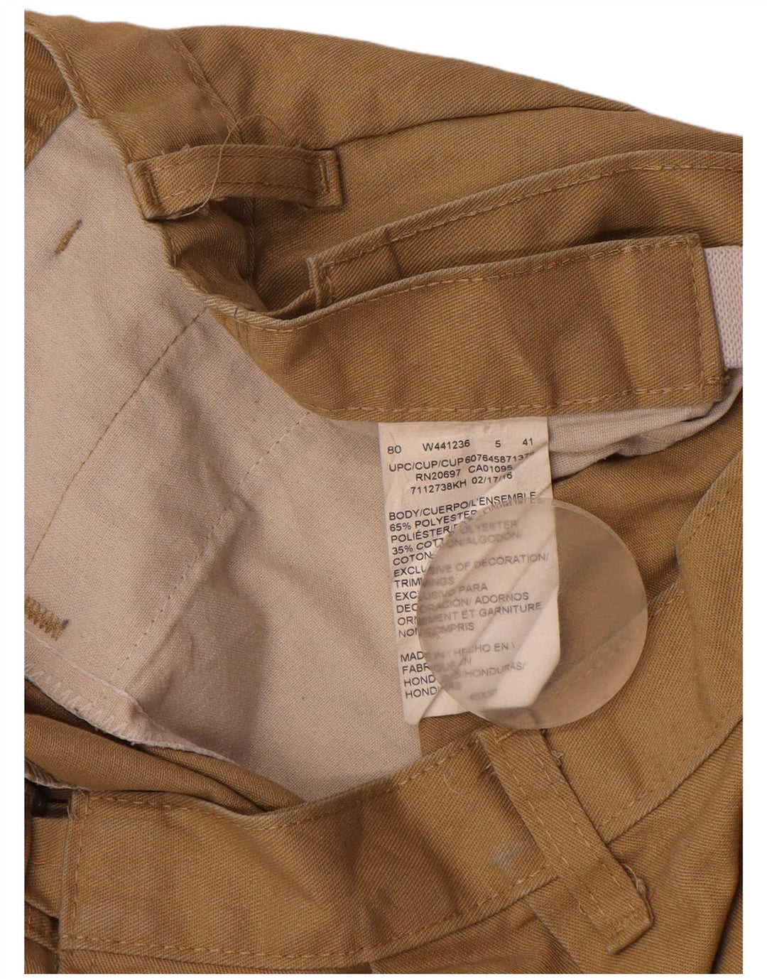 Dickies Mens Pegged Cargo Hose W40 L30 Beige Polyester