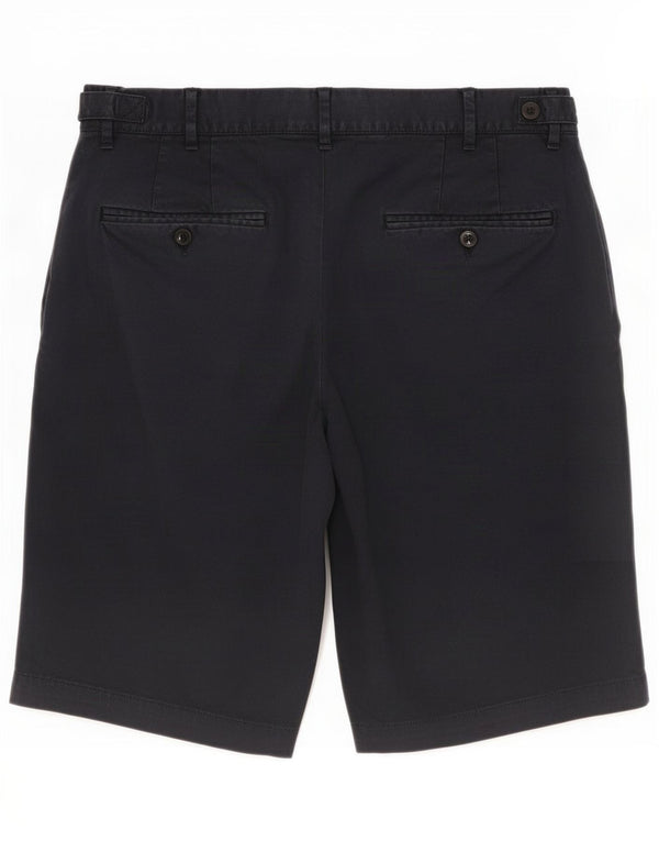 Zara Herren Chinoshorts EU 42 Large W32 Marineblaue Baumwolle