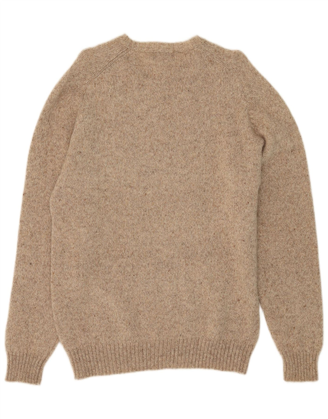 Kappa Herren-Pullover mit V-Ausschnitt, groß, beige gesprenkelte Wolle