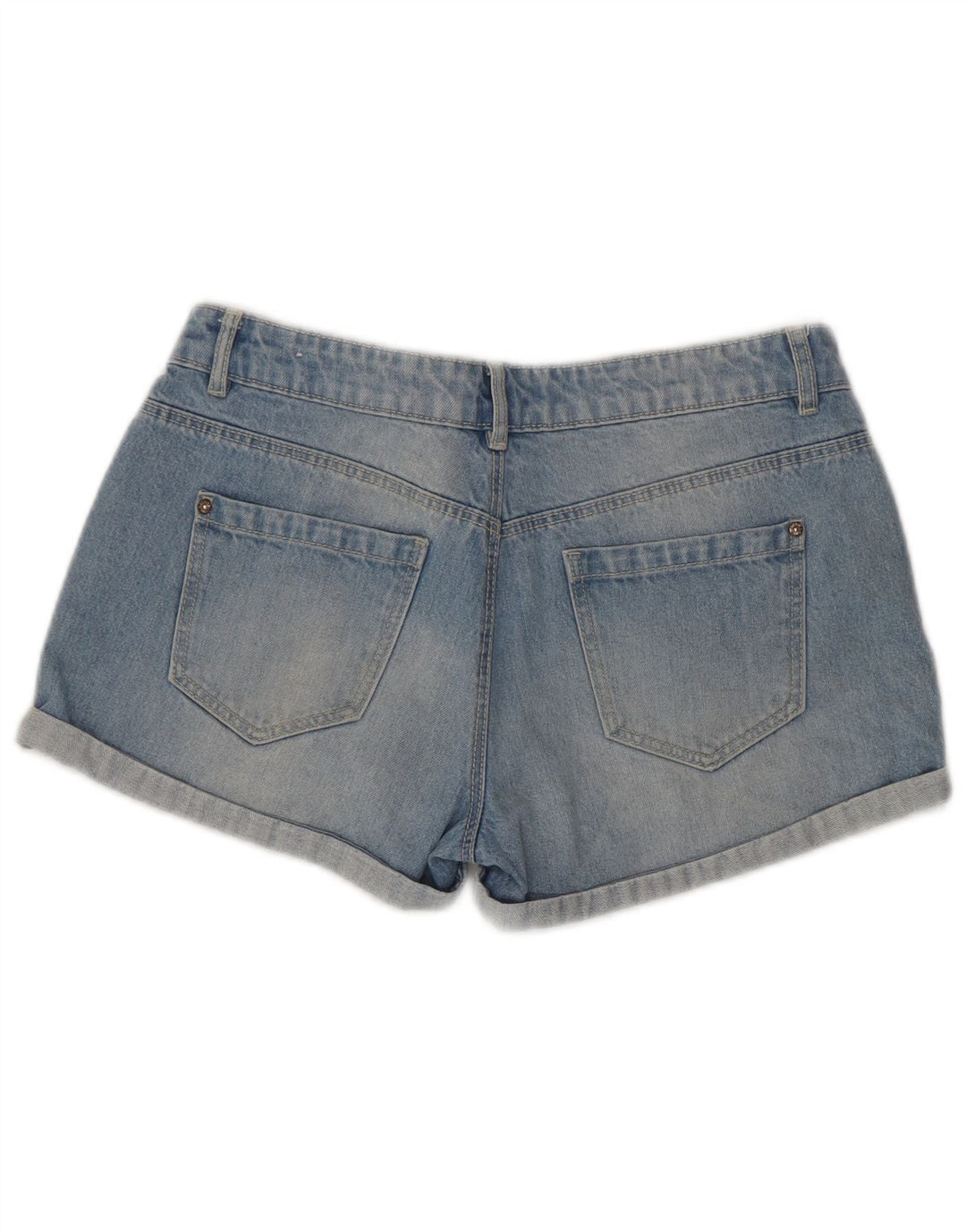 Pimkie Damen Jeansshorts IT 40 Small W30 Blaue Baumwolle