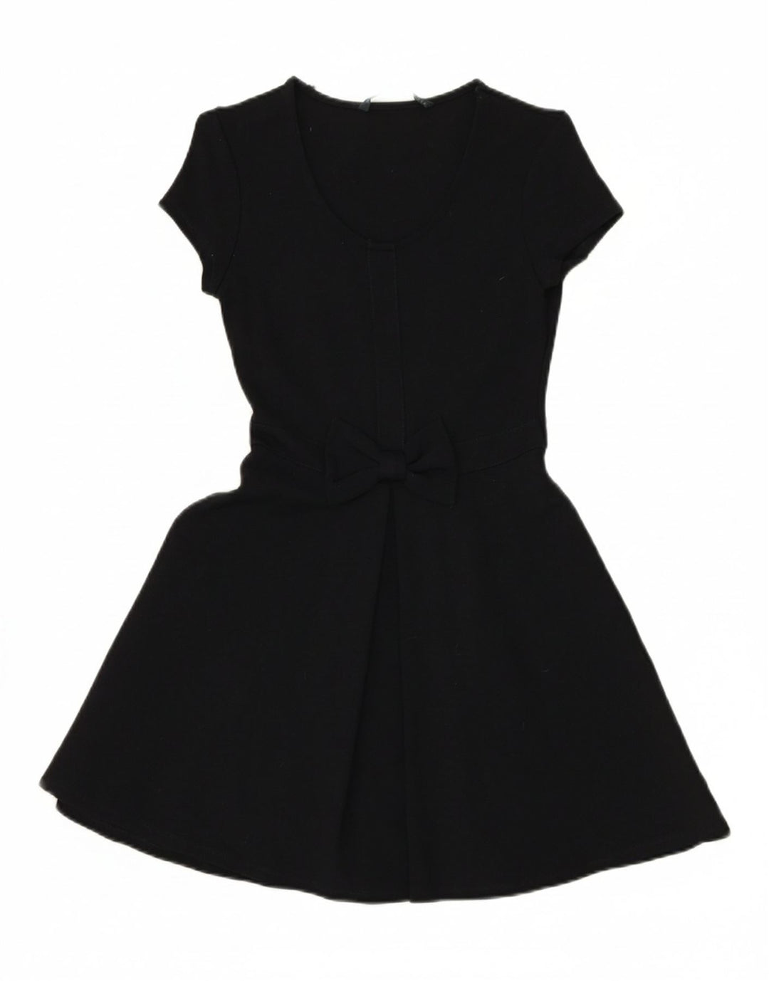 ZARA Womens A-Line Dress UK 12 Medium Navy Blue Viscose Vintage Zara and Second-Hand Zara from Messina Hembry 