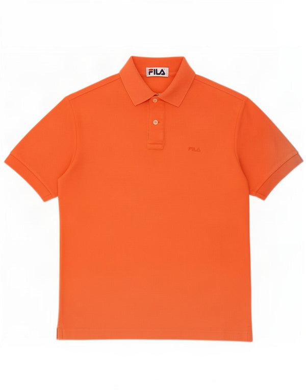 Fila Herren Poloshirt XS Orange Baumwolle