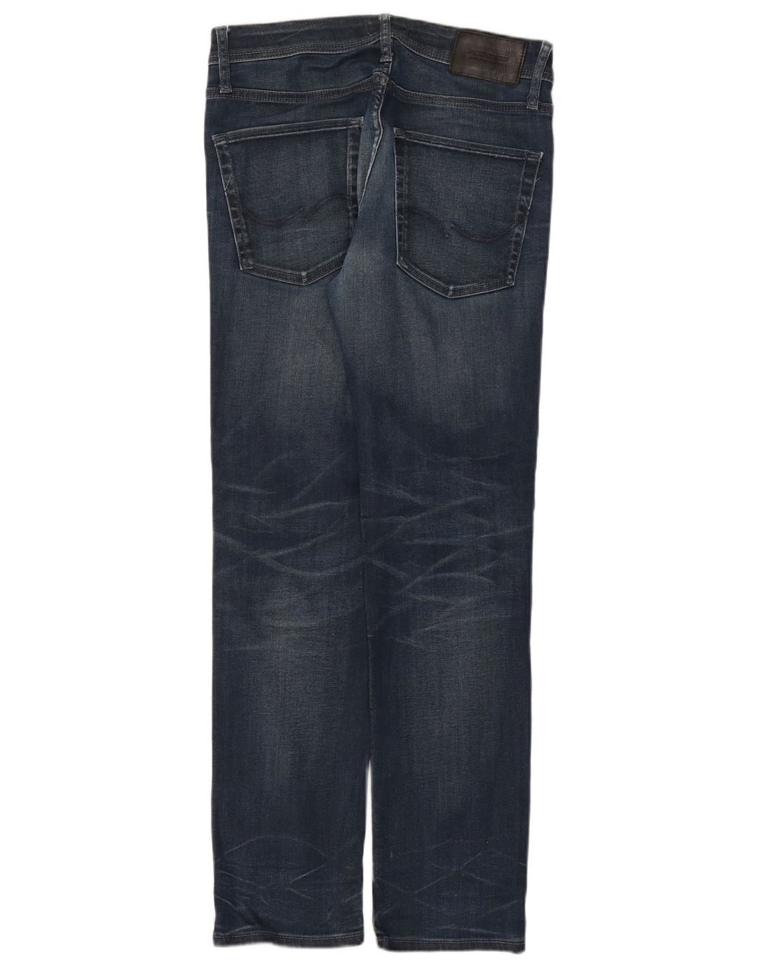 Jack & Jones Herren Straight Jeans W32 L32 Blaue Baumwolle