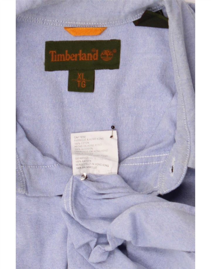 Timberland Herrenhemd XL, blaue Baumwolle