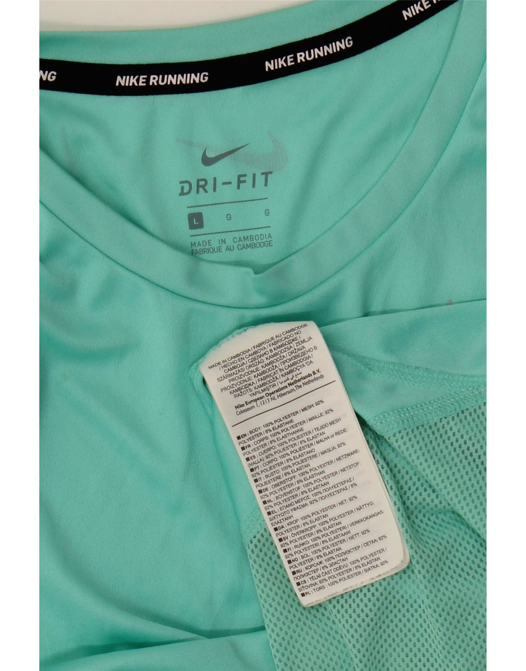 Nike Damen Dri Fit Weste Top UK 14 Large Grün Polyester