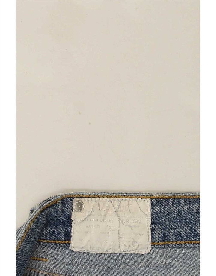Dondup Damen Slim Jeans W28 L27 Blaue Baumwolle