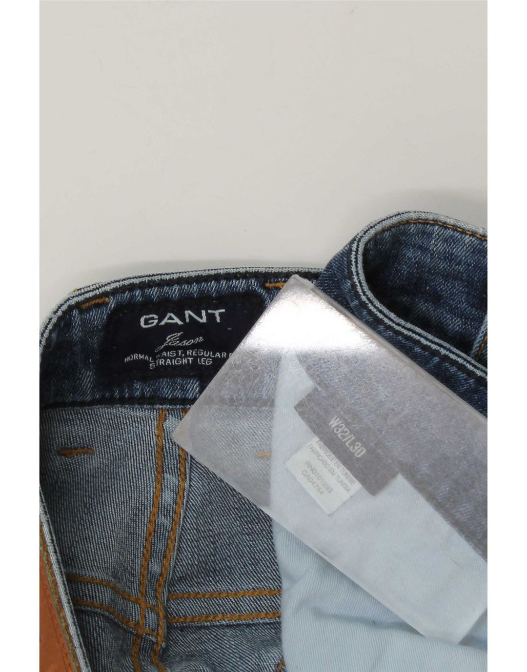 Gant Herren-Jeans mit normaler Passform, gerade Passform, W32, L30, Blau, Baumwolle