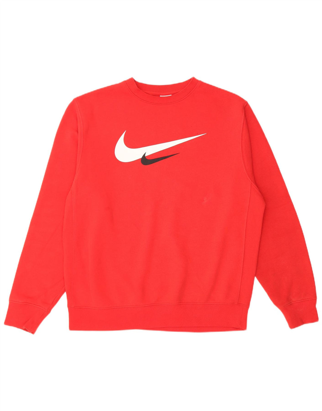Nike Herren-Sweatshirt mit Grafik, mittelrote Baumwolle