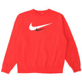Nike Herren-Sweatshirt mit Grafik, mittelrote Baumwolle
