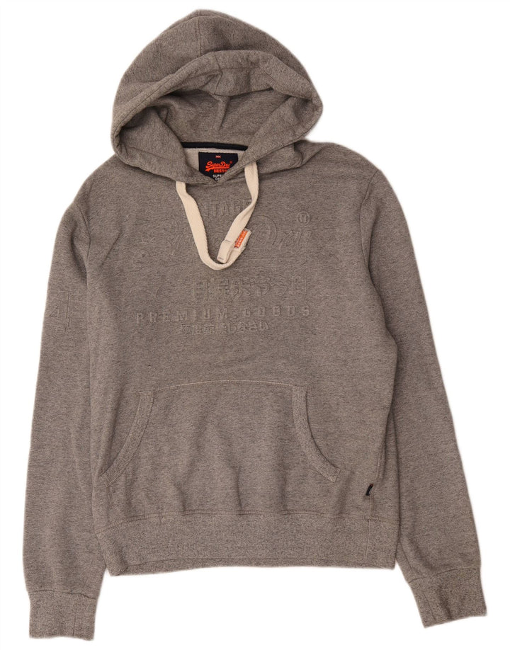 Superdry Herren-Kapuzenpullover mit Grafik, Größe L, Grau, Baumwolle