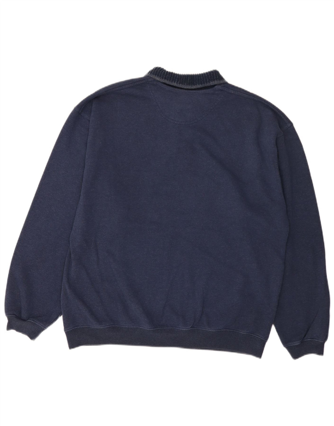 Marks & Spencer Herren-Sweatshirt mit Rollkragen, groß, marineblau gestreift