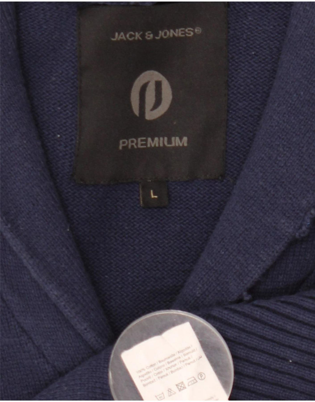Jack & Jones Herren-Strickjacke, groß, marineblau, Baumwolle