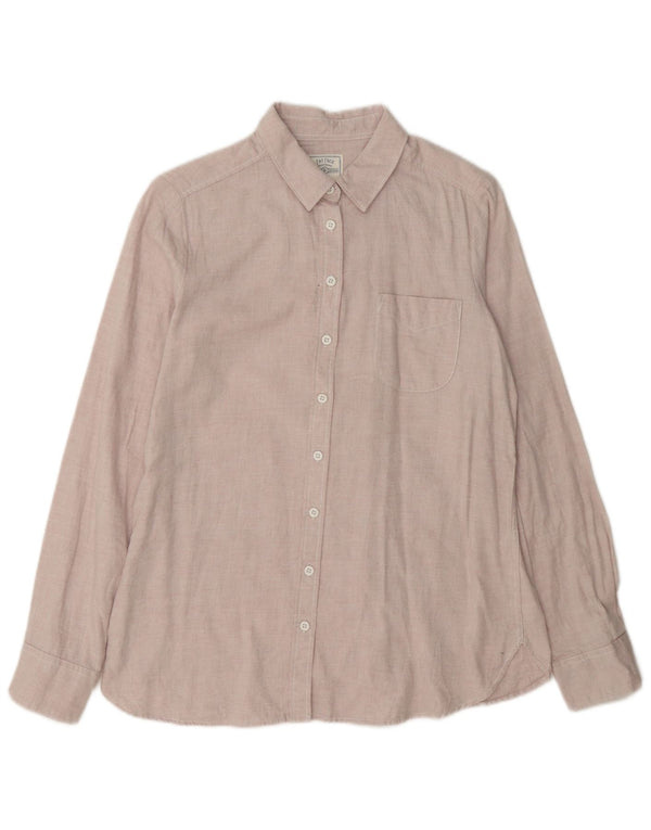 Fat Face Damen Langarmshirt UK 10 Small Rosa Baumwolle