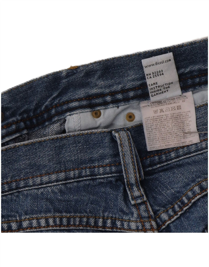 Diesel Damen Bootcut Jeans W28 L30 Blaue Baumwolle