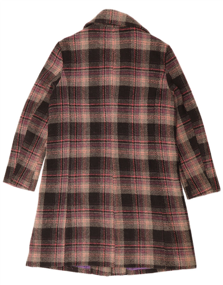 Paco Damenmantel UK 18 XL Mehrfarbig kariertes Polyester