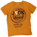 JACK & JONES Herren Grafik-T-Shirt-Oberteil aus mittelgelber Baumwolle