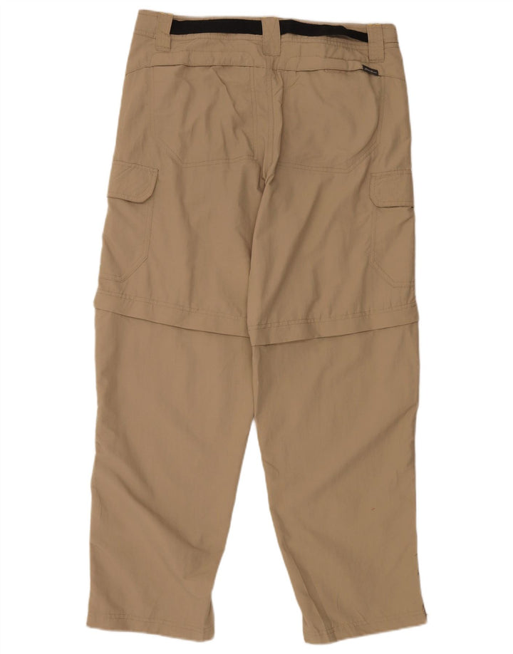 EDDIE BAUER Herren gerade Cargohose W34 L30 Beige Nylon