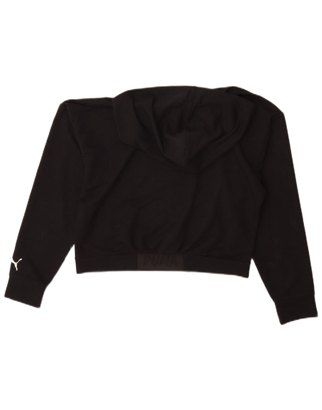 Puma Womens Graphic Oversized Hoodie Pullover UK 10 Small Schwarz Polyester