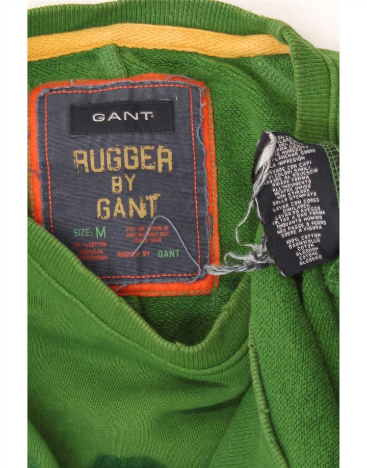 Gant Herren Grafik-Sweatshirt-Pullover Mittelgrüne Baumwolle