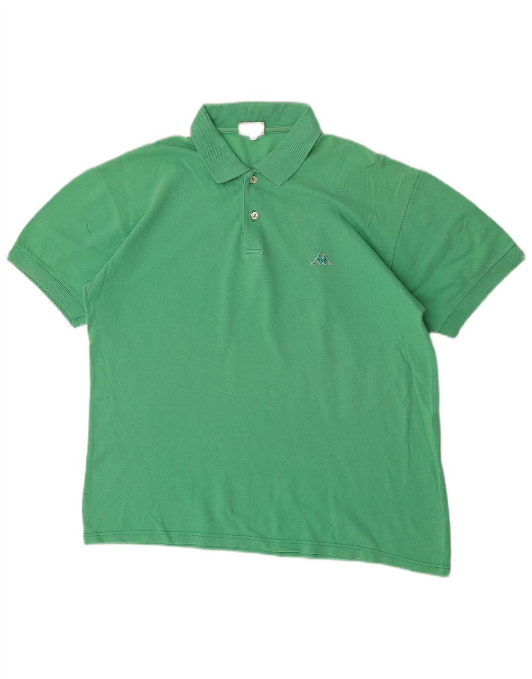 Kappa Herren-Poloshirt aus mittelgrüner Baumwolle