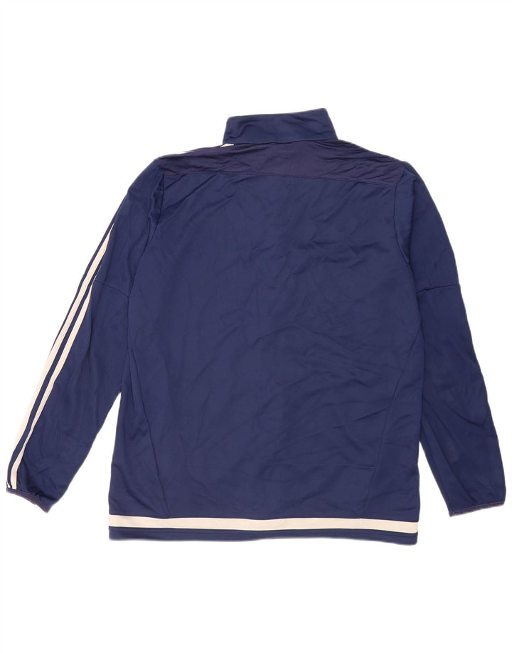 Adidas Climalite Herren-Trainingsanzug, Top-Jacke, groß, marineblau, Polyester