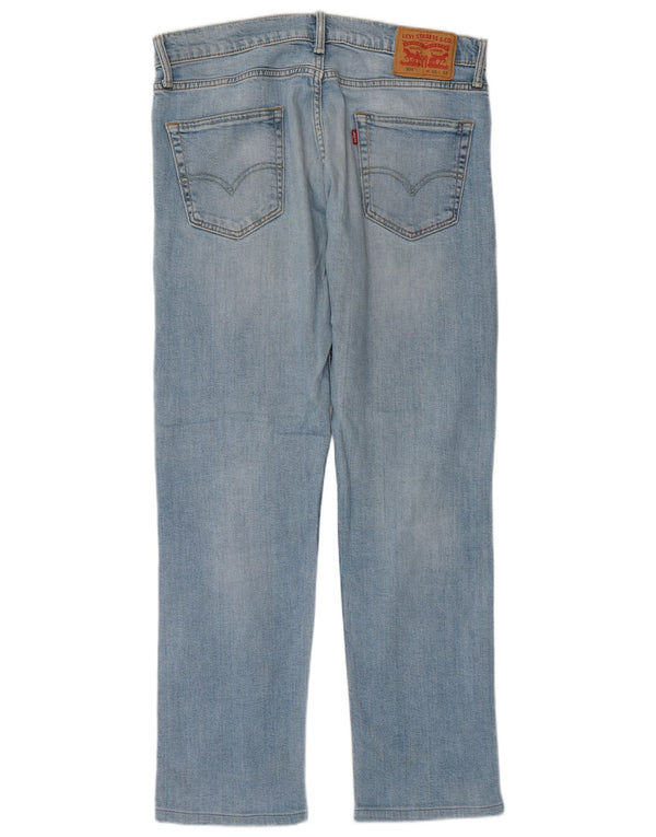 Levi's Herren 504 Straight Jeans W33 L32 Blaue Baumwolle