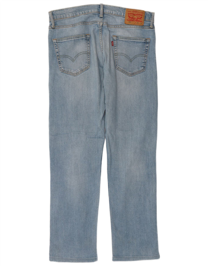 Levi's Herren 504 Straight Jeans W33 L32 Blaue Baumwolle