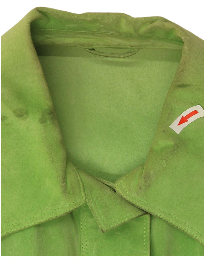 Gai Mattiolo Damen Wildlederjacke UK 16 Large Grün
