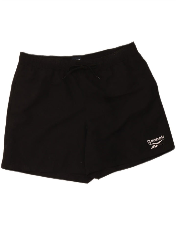 Reebok Damen Sportshorts UK 16 Large Schwarz Polyester