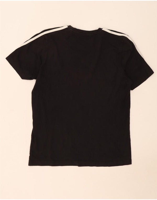 Adidas Herren T-Shirt Top Medium Schwarz Baumwolle