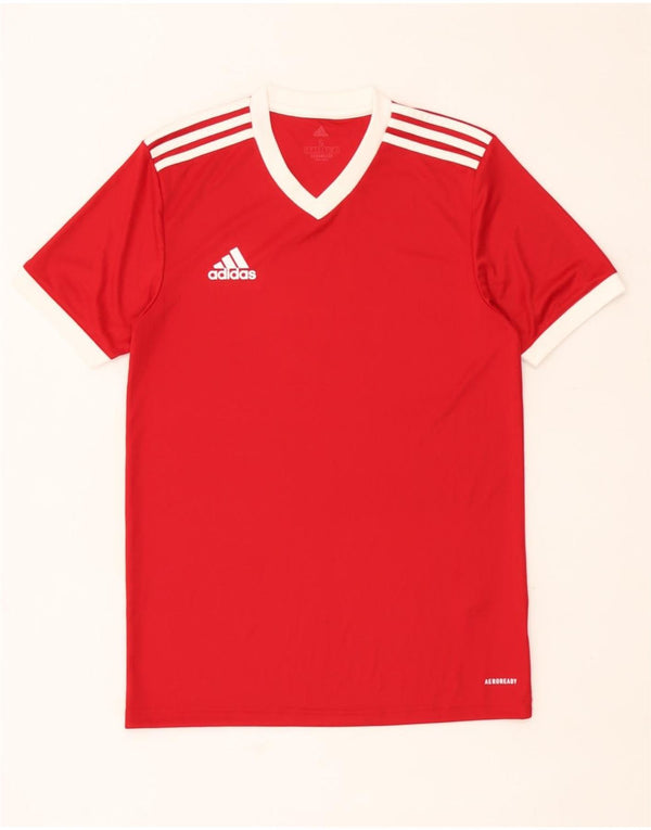 Adidas Herren Aeroready T-Shirt Top Small Rot Polyester